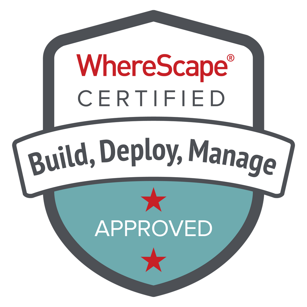WhereScape Certified badge: Build, Deploy, Manage — Approved